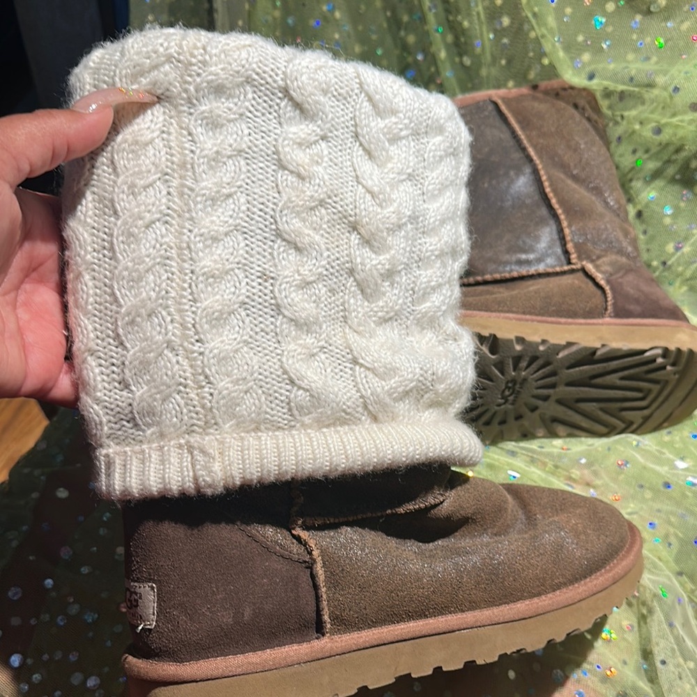 UGG Brown Sheepskin Boots - Picture 7 of 8